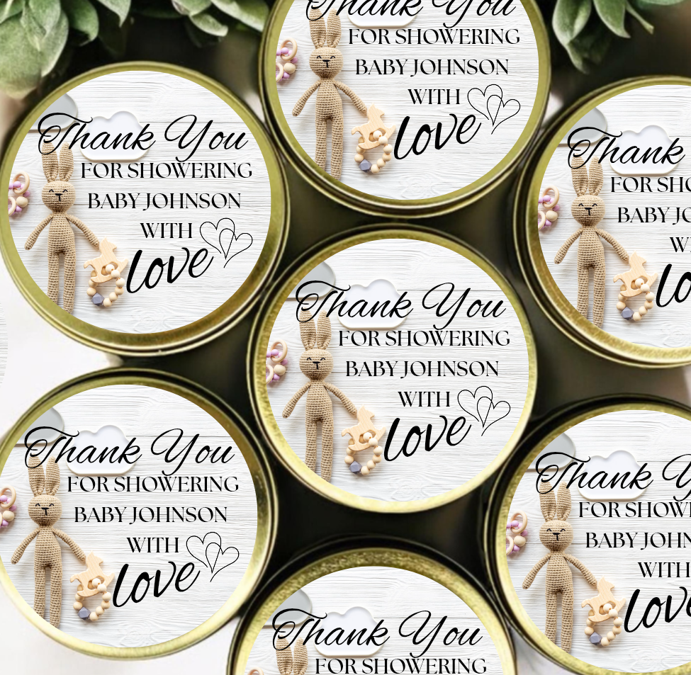CUSTOM LUXURY CANDLE FAVORS